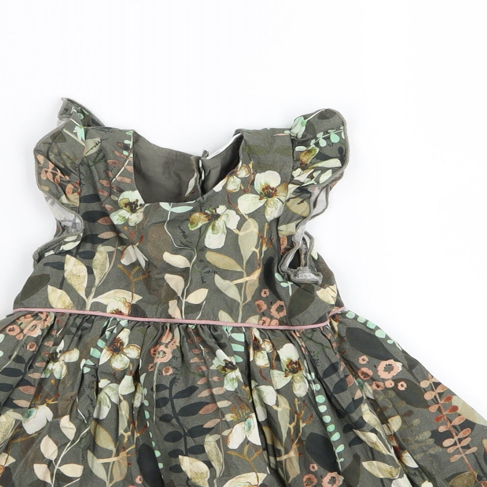 NEXT Girls Multicoloured Floral  Fit & Flare  Size 9-12 Months