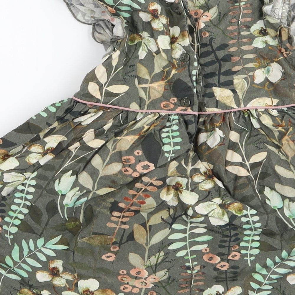 NEXT Girls Multicoloured Floral  Fit & Flare  Size 9-12 Months