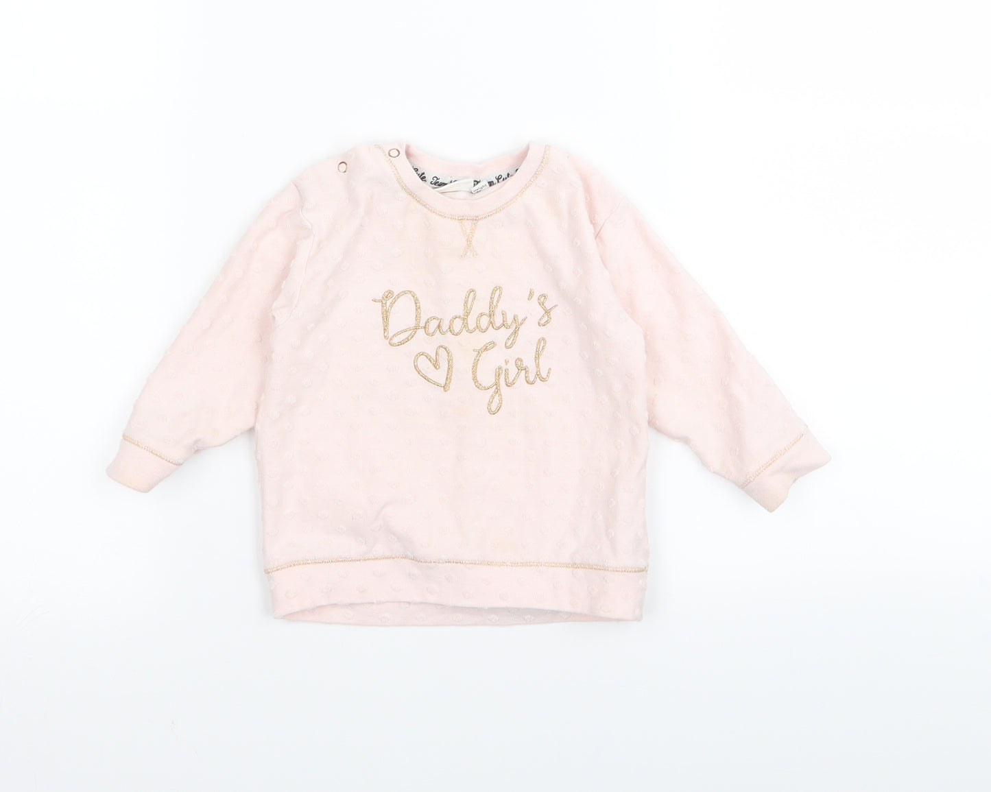 River Island Girls Pink   Pullover Jumper Size 6-9 Months
