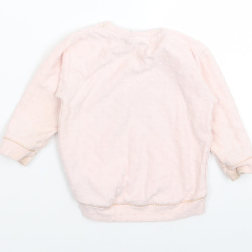 River Island Girls Pink   Pullover Jumper Size 6-9 Months