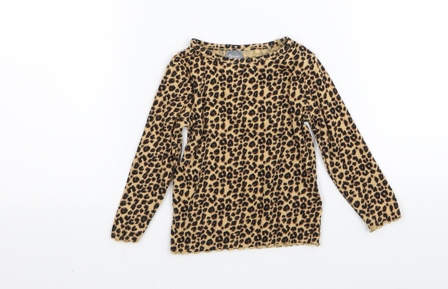 NEXT Girls Multicoloured Animal Print  Basic T-Shirt Size 9-12 Months