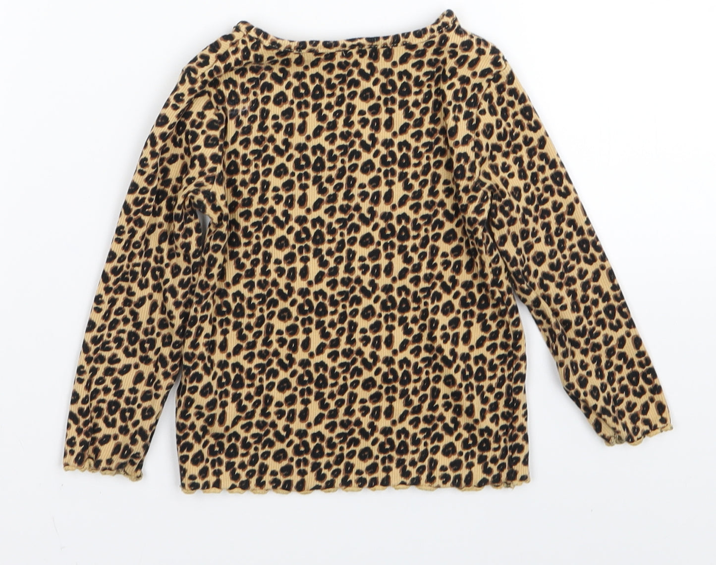 NEXT Girls Multicoloured Animal Print  Basic T-Shirt Size 9-12 Months