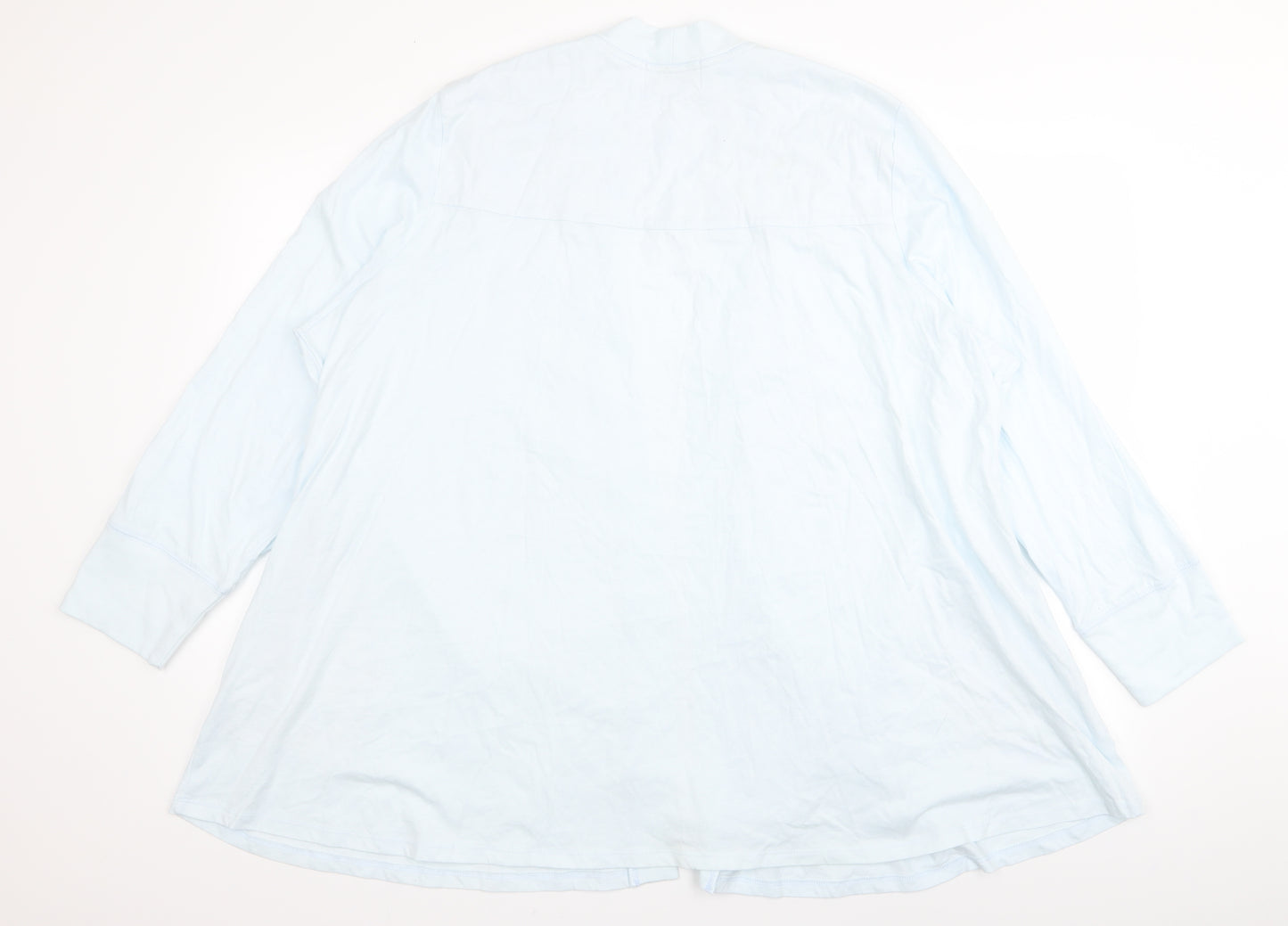 Carole Hochman sleepwear Womens Blue Floral  Cardigan Jumper Size 2XL