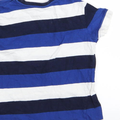 Primark Boys Blue Striped  Basic T-Shirt Size 2-3 Years