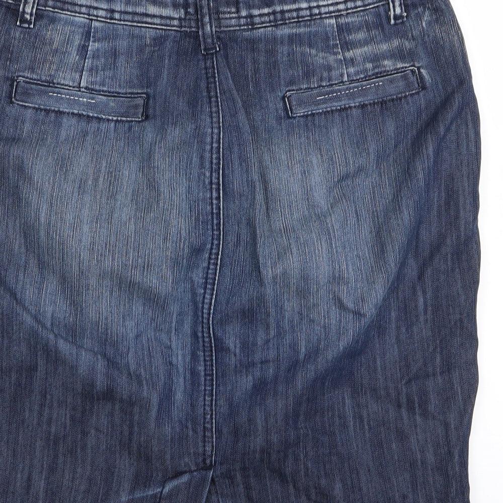 Oasis Womens Blue   A-Line Skirt Size 12