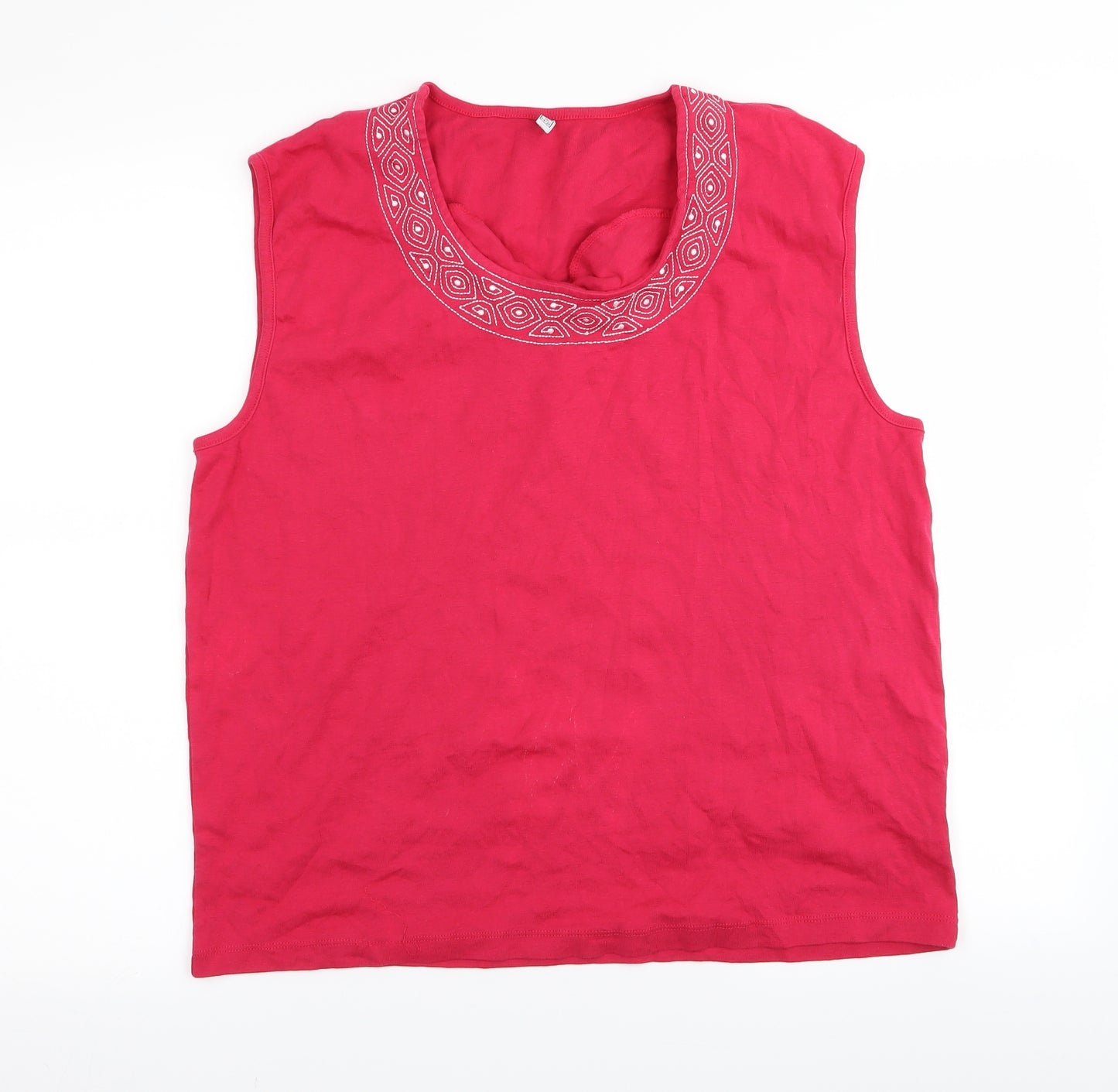 Preworn Womens Pink   Basic Tank Size 24
