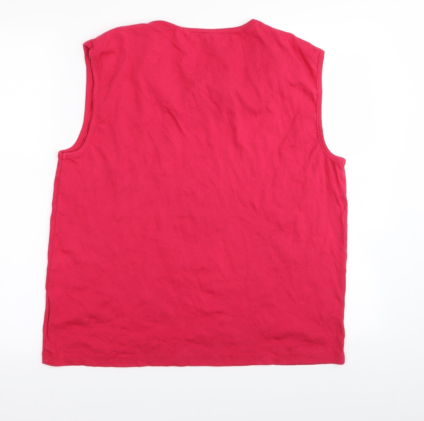 Preworn Womens Pink   Basic Tank Size 24