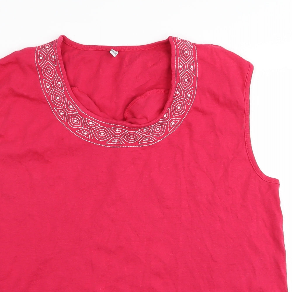 Preworn Womens Pink   Basic Tank Size 24