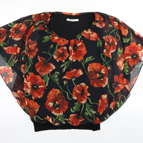 Asda George Womens Multicoloured Floral  Basic Blouse Size 8