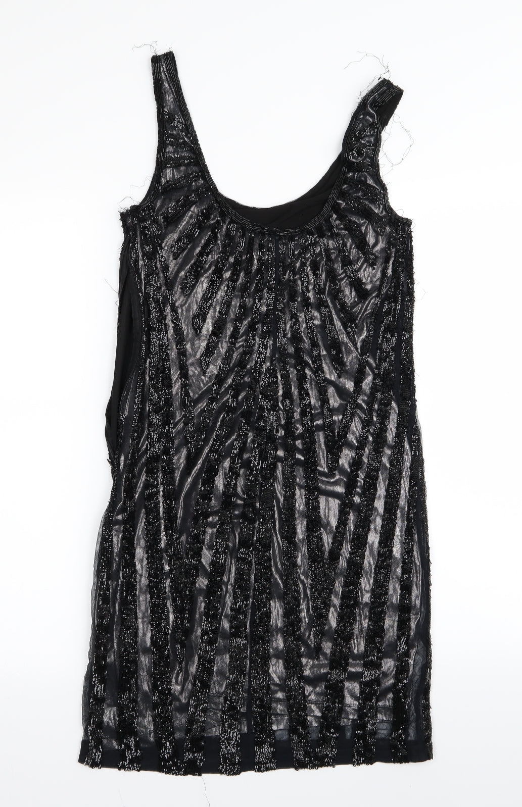 Miss Selfridge Womens Blue   A-Line  Size 8  - Sequins all over