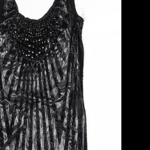 Miss Selfridge Womens Blue   A-Line  Size 8  - Sequins all over