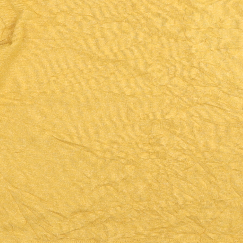 M&Co Womens Yellow   Basic T-Shirt Size 12  - blouse/jumper