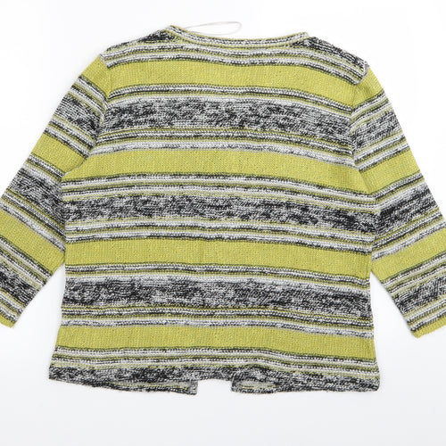 Per Una Womens Multicoloured Striped  Cardigan Jumper Size M