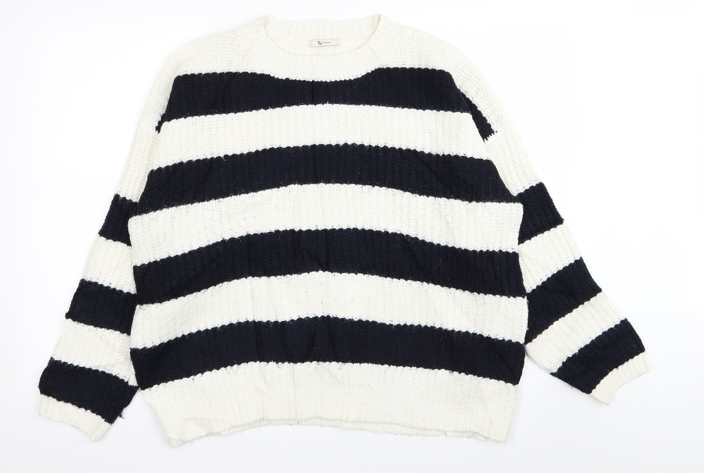 TU Womens Multicoloured Striped  Pullover Jumper Size 16