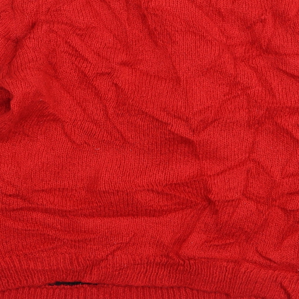 Disney Girls Red   Pullover Jumper Size 10-11 Years  - Christmas Minnie Mouse