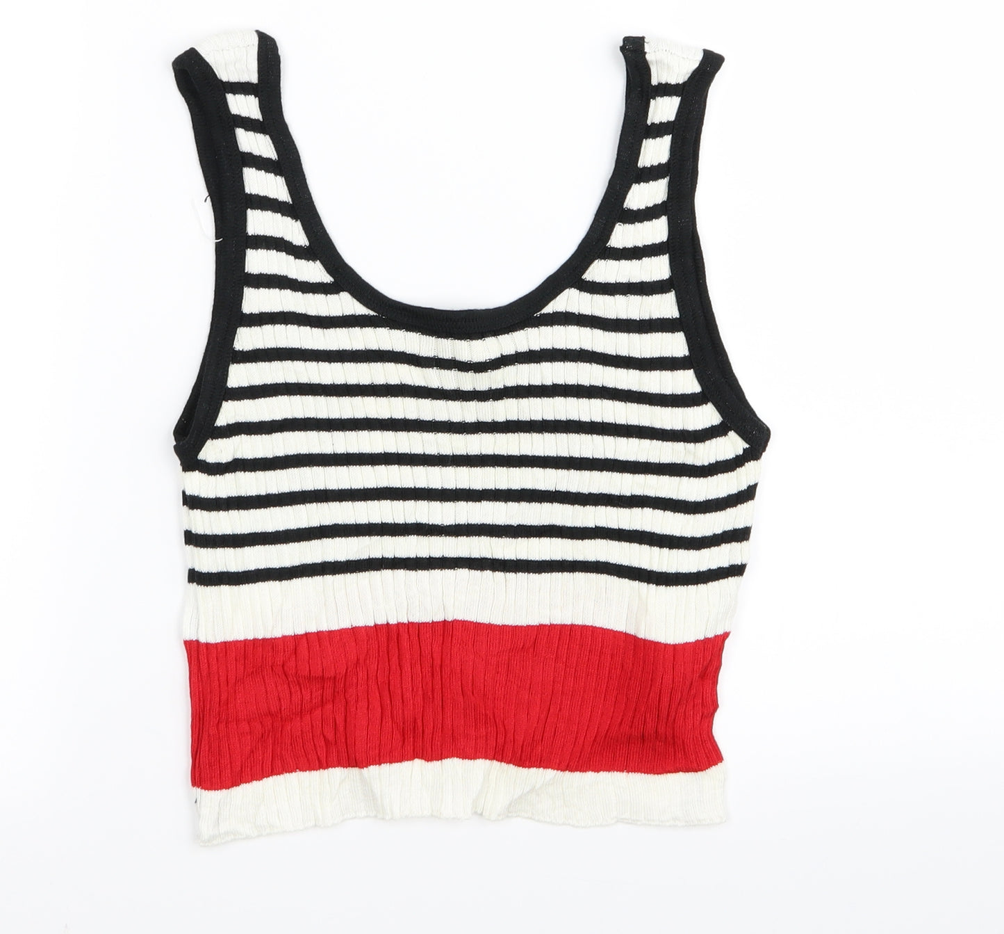 New Look Womens Multicoloured Striped  Basic Tank Size 12