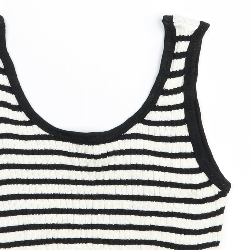 New Look Womens Multicoloured Striped  Basic Tank Size 12