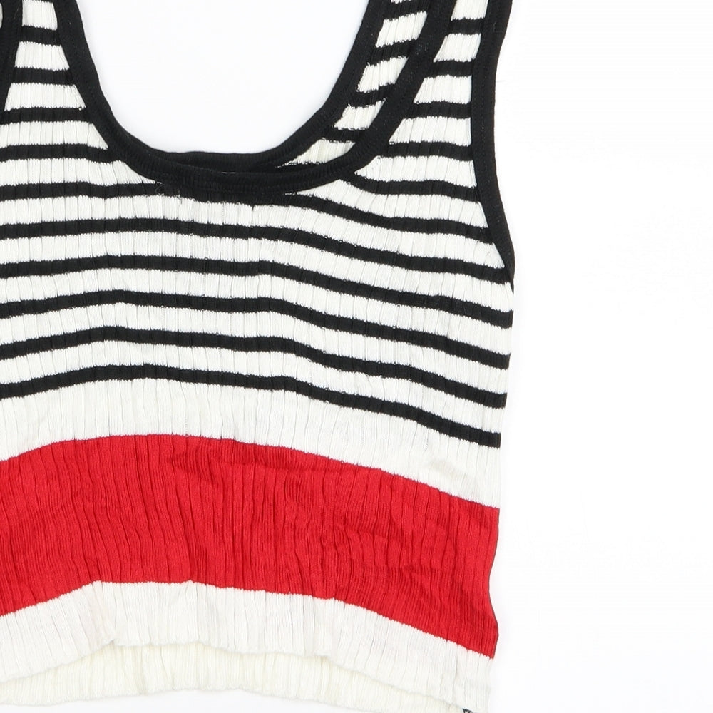 New Look Womens Multicoloured Striped  Basic Tank Size 12