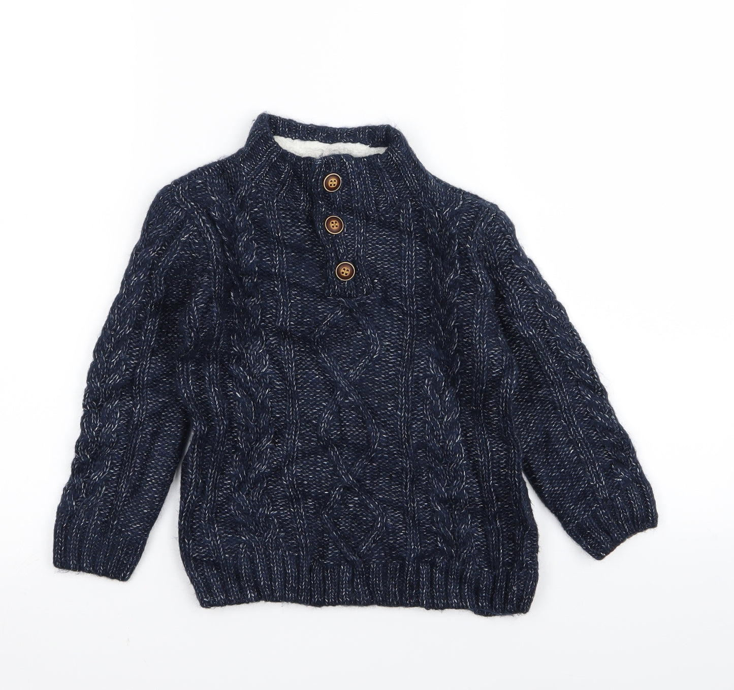 Matalan Boys Blue   Pullover Jumper Size 3-4 Years
