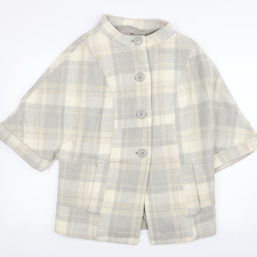 H&M Womens Grey Check  Jacket  Size 6