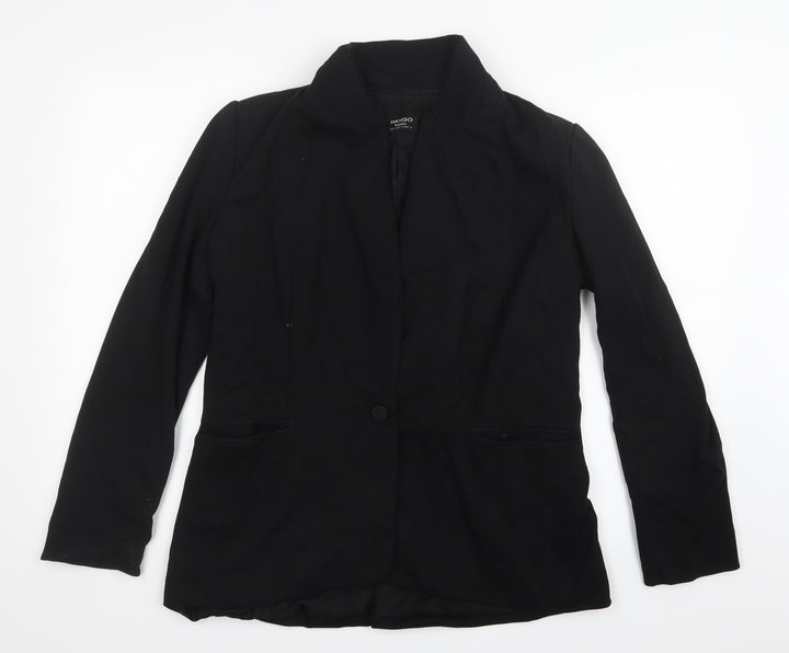 Mango Womens Black Jacket Size L