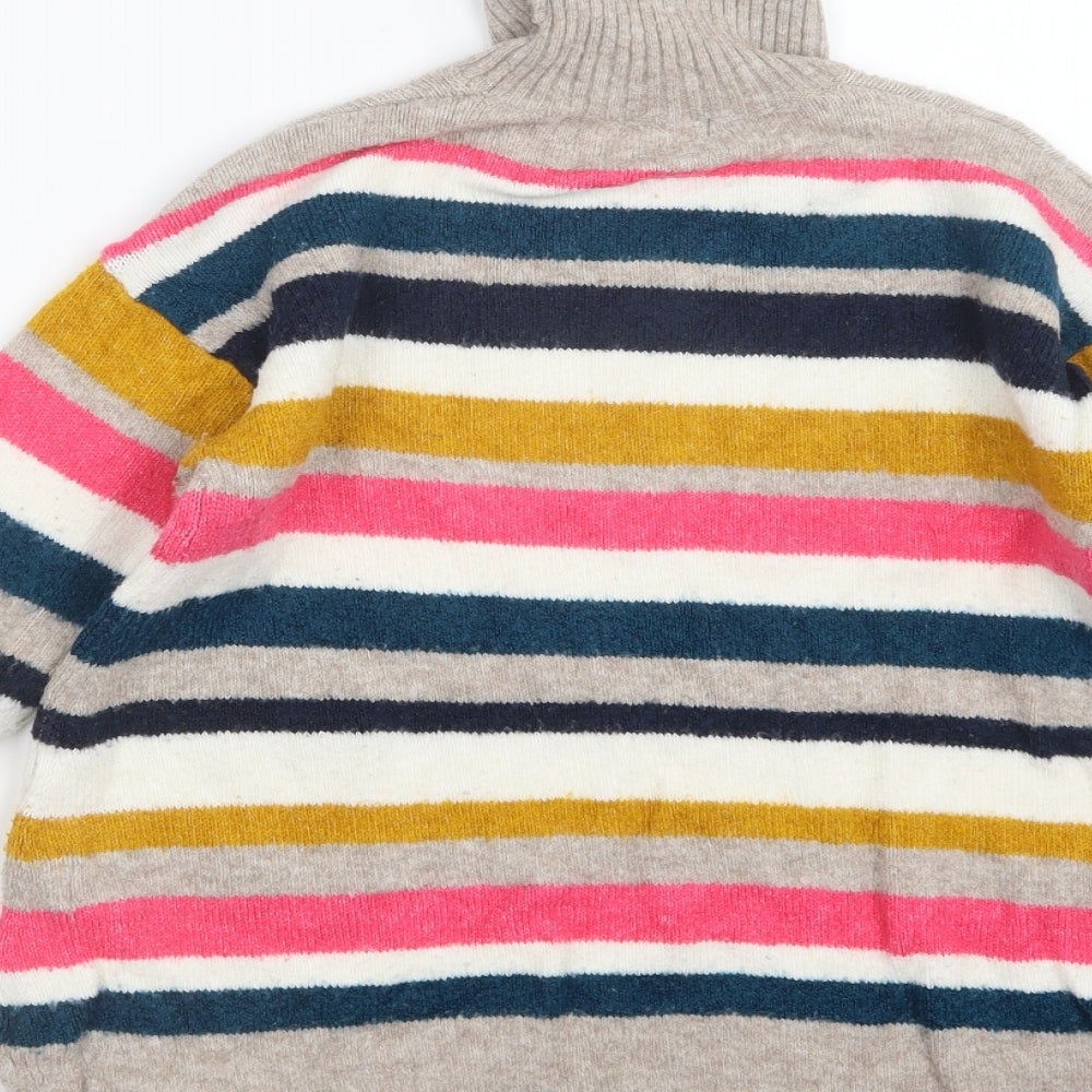Marks and Spencer Womens Pink Striped Knit Pullover Jumper Size S
