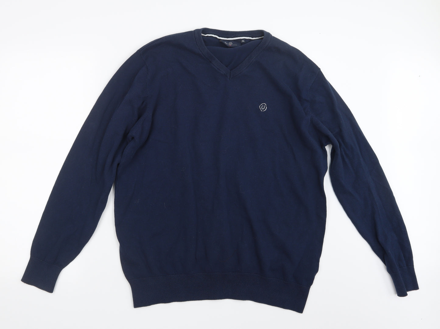 Duck & Cover Mens Blue  Knit Pullover Jumper Size 2XL