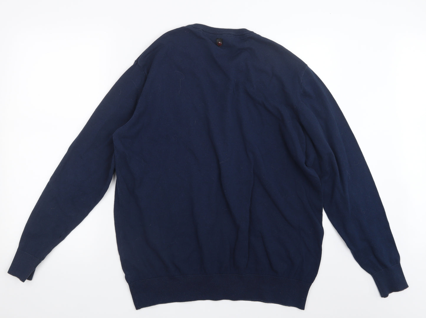 Duck & Cover Mens Blue  Knit Pullover Jumper Size 2XL