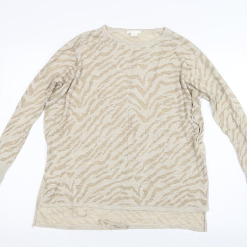 H&M Womens Beige   Basic T-Shirt Size XS
