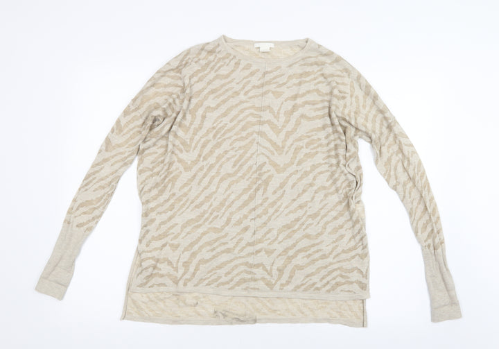 H&M Womens Beige   Basic T-Shirt Size XS