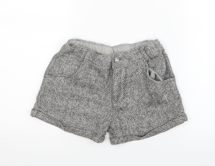 Matalan Girls Grey Boyfriend Shorts Size 10 Years