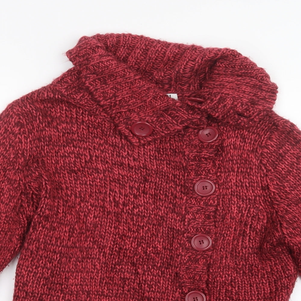 Bay Womens Pink  Knit Cardigan Jumper Size 16