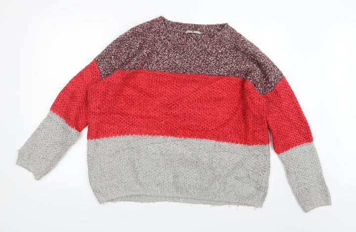 TU Womens Pink Knit Pullover Jumper Size 14