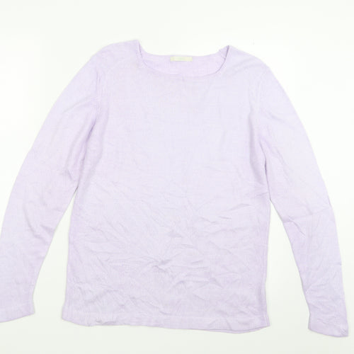 Marks and Spencer Womens Purple  Knit Pullover Jumper Size 10