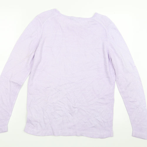 Marks and Spencer Womens Purple  Knit Pullover Jumper Size 10