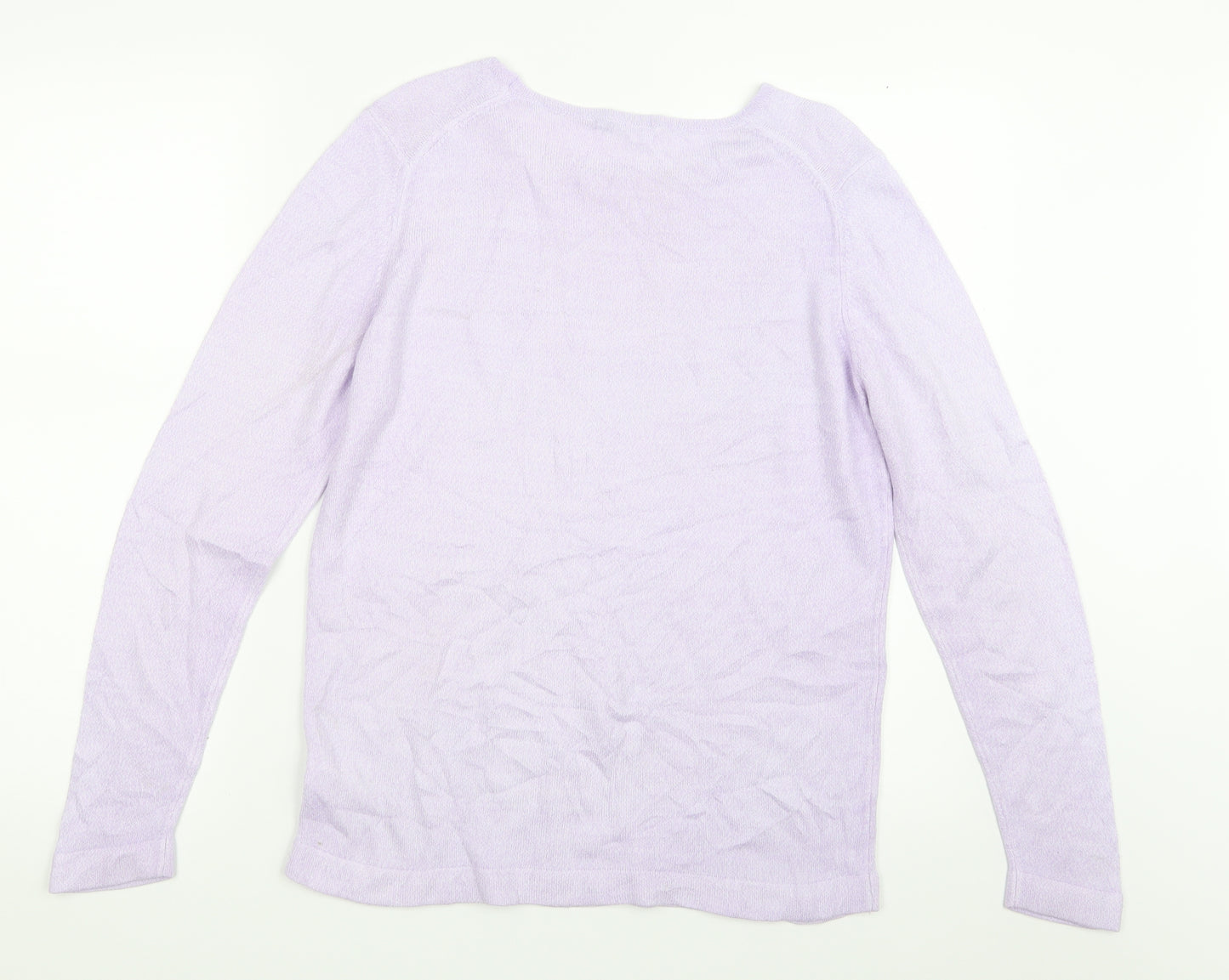 Marks and Spencer Womens Purple  Knit Pullover Jumper Size 10