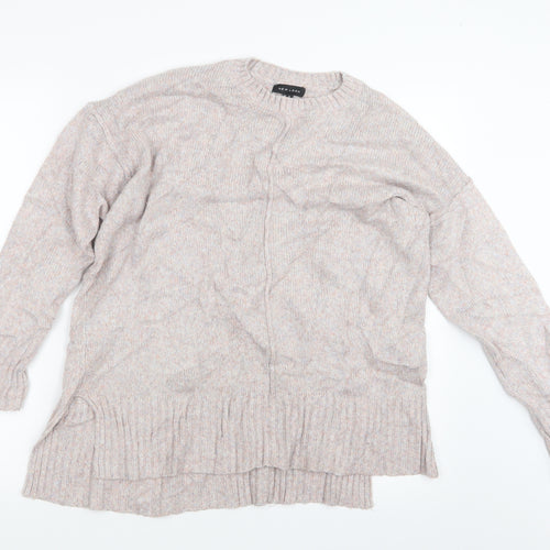 New Look Womens Pink  Knit Pullover Jumper Size S