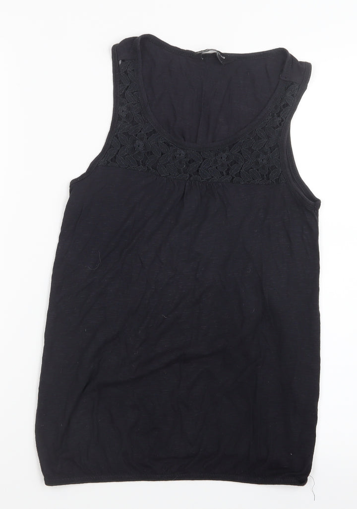Dorothy Perkins Womens Black Basic Tank Size 8