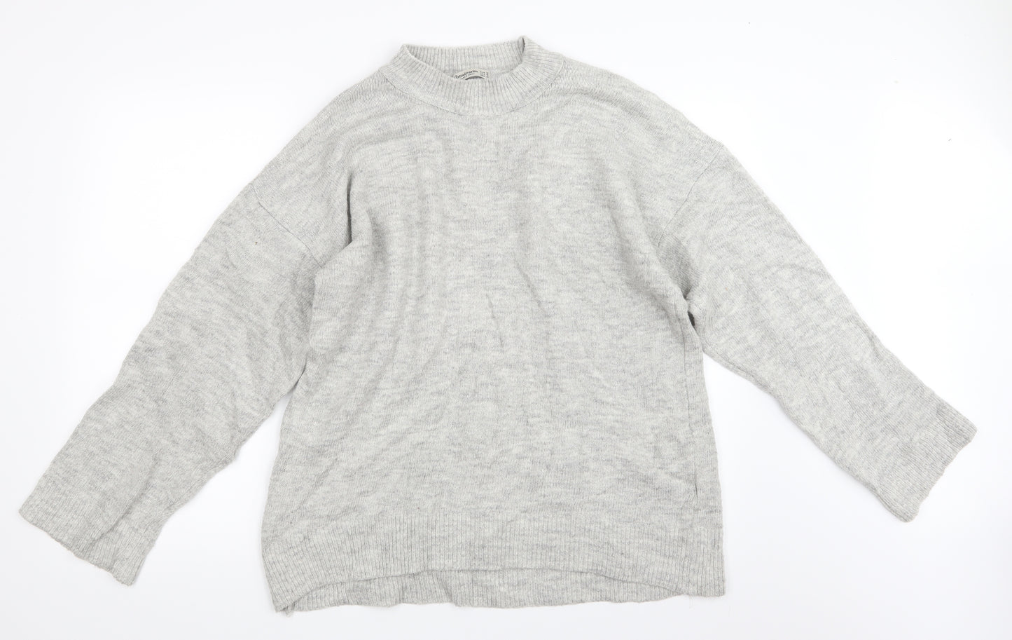 Stradivarius Womens Grey  Knit Pullover Jumper Size M