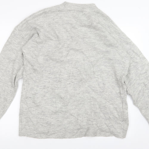 Stradivarius Womens Grey  Knit Pullover Jumper Size M