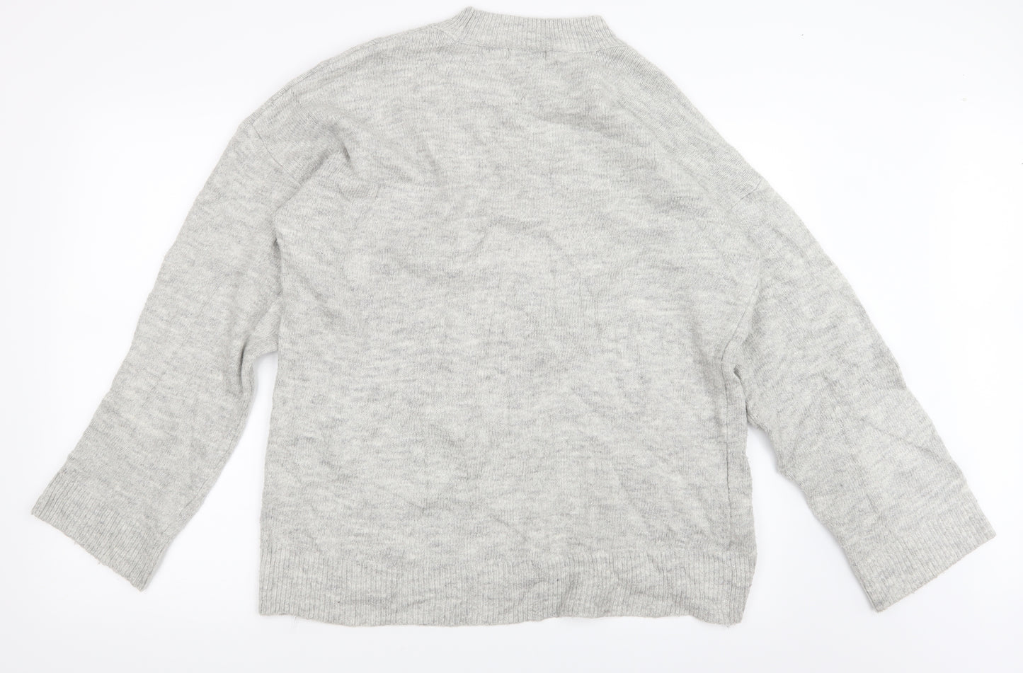 Stradivarius Womens Grey  Knit Pullover Jumper Size M