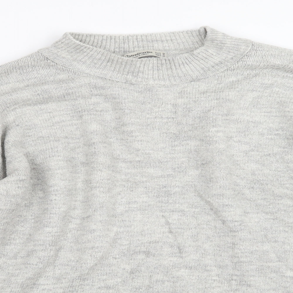 Stradivarius Womens Grey  Knit Pullover Jumper Size M