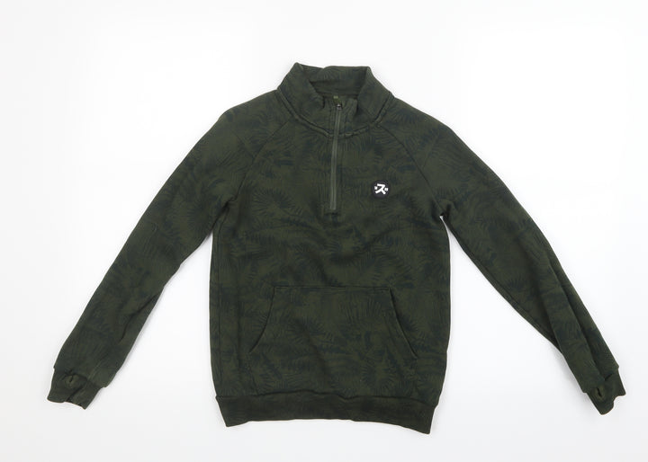 Nutmeg Boys Green Geometric Pullover Sweatshirt Size 8-9 Years