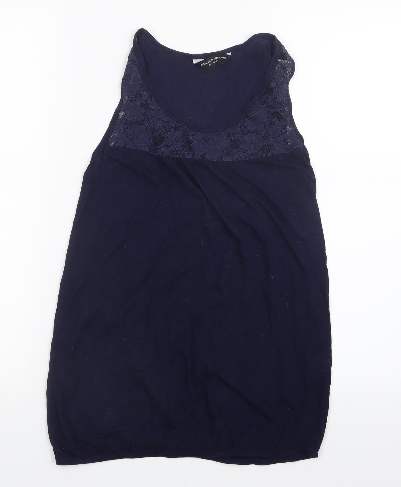 Dorothy Perkins Womens Blue   Basic Tank Size 8