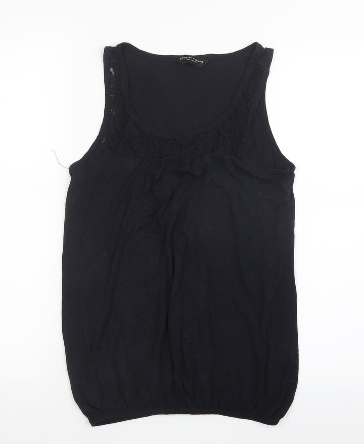 Dorothy Perkins Womens Black Basic Tank Size 8