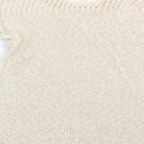 Dorothy Perkins Womens Ivory  Knit Pullover Jumper Size 6