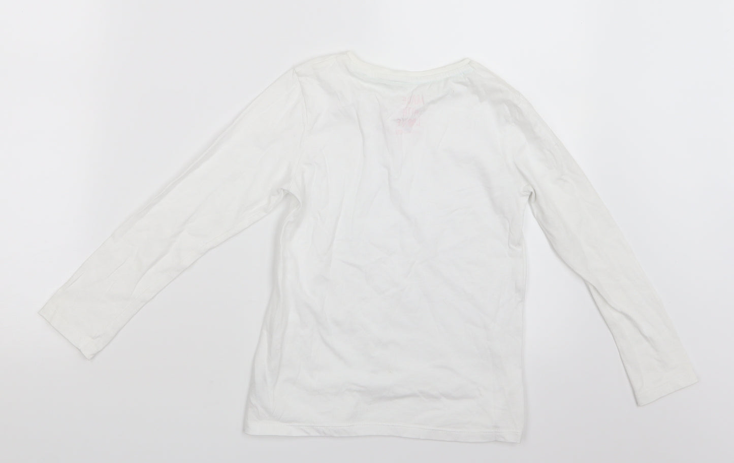 F&F Girls White   Basic T-Shirt Size 6-7 Years