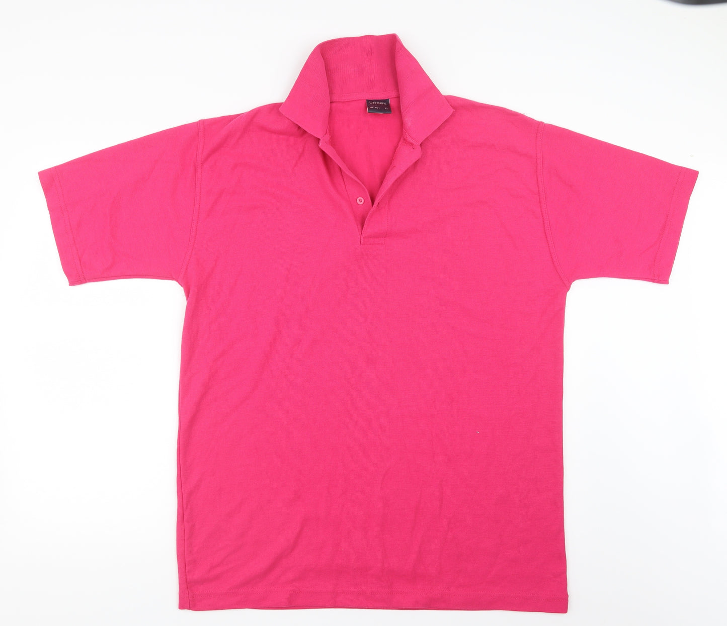 Uneek Mens Pink    Polo Size XL