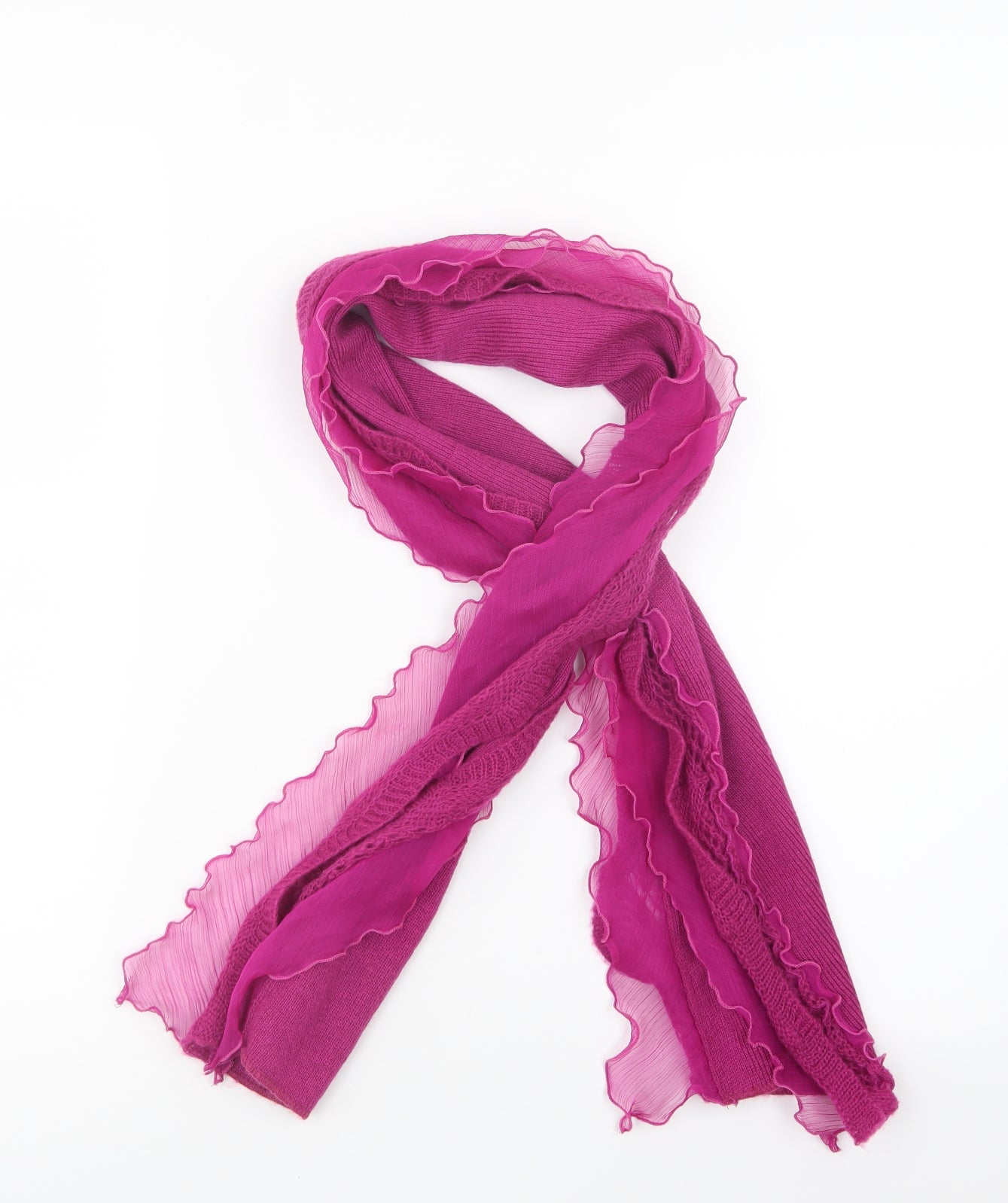 Preworn Womens Purple  Knit  Scarf