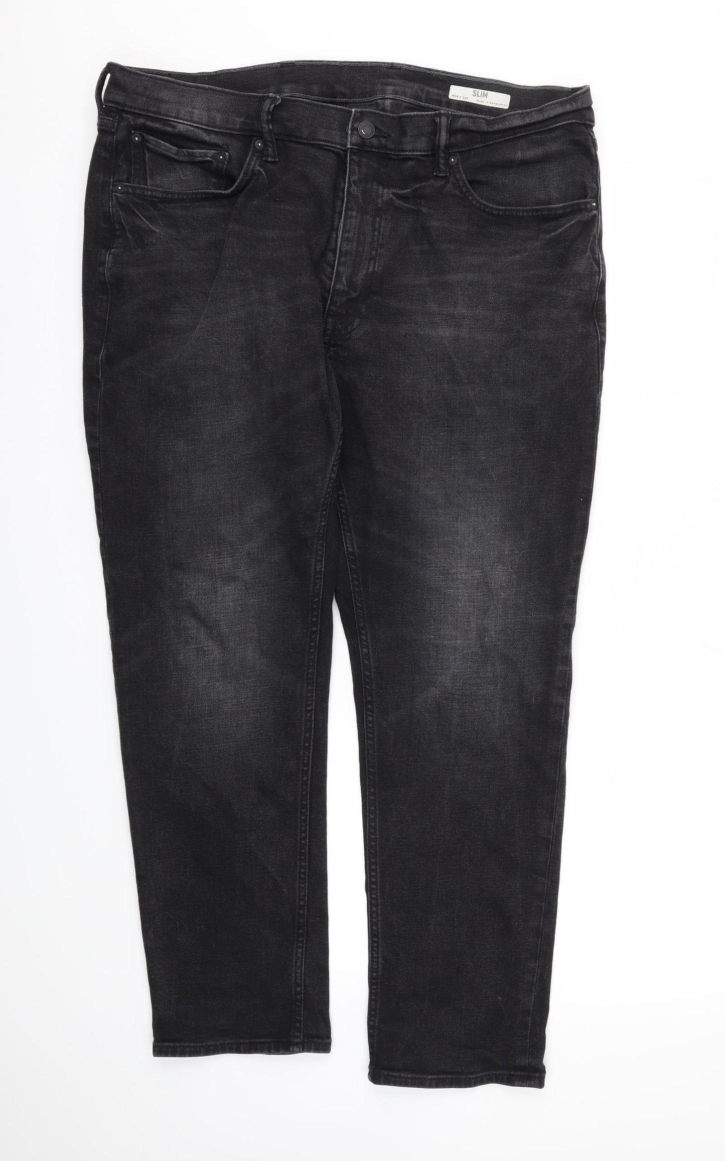 Eighty Four Mens Black   Straight Jeans Size 38 in L29 in